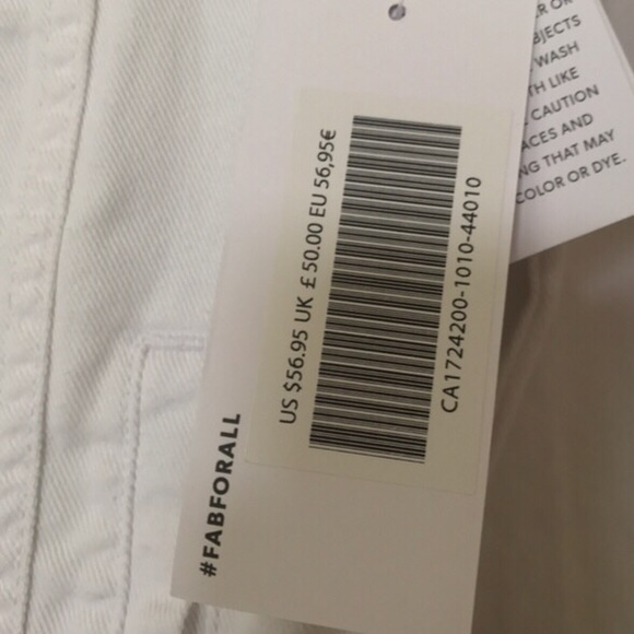 NWT White Denim Jacket - Picture 5 of 5